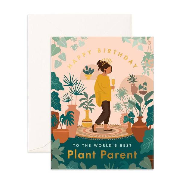 Fox & Fallow - Birthday Plant Lady Greeting Card