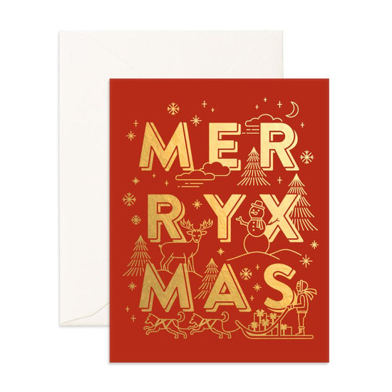 Fox & Fallow - Merry XMAS Greeting Card