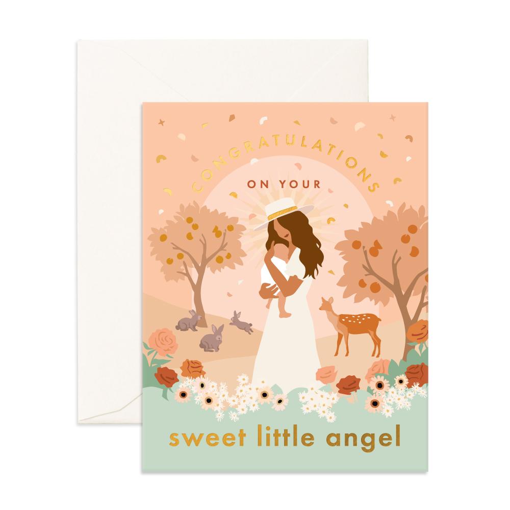 Fox & Fallow - Sweet Little Angel Greeting Card