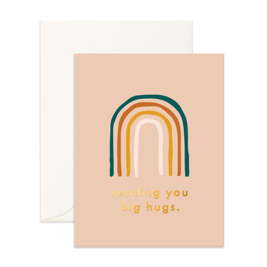 Fox & Fallow - Big Hugs Rainbow Greeting Card