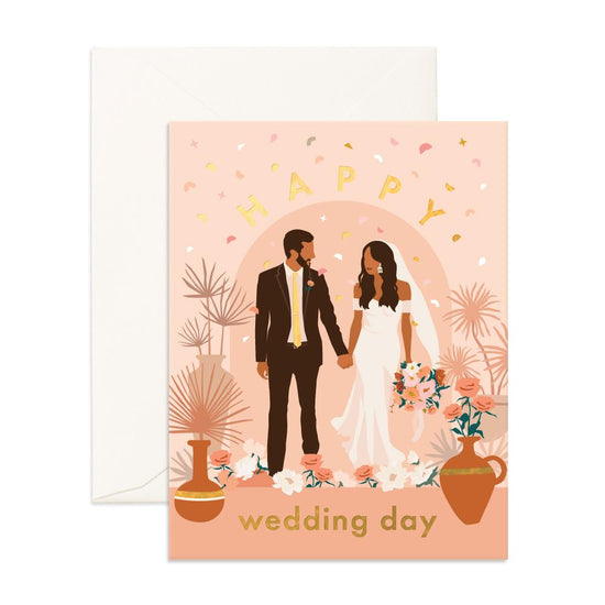 Fox & Fallow - Happy Wedding Day Alter Greeting Card