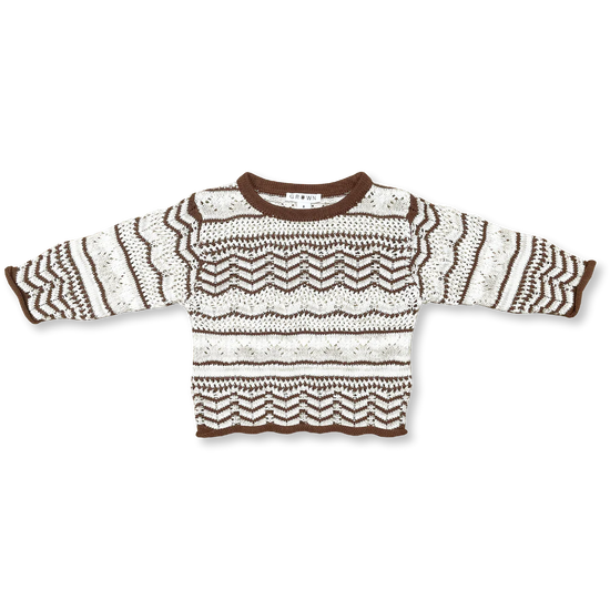 Grown - Crocheted Pull Over (Choc Latte)