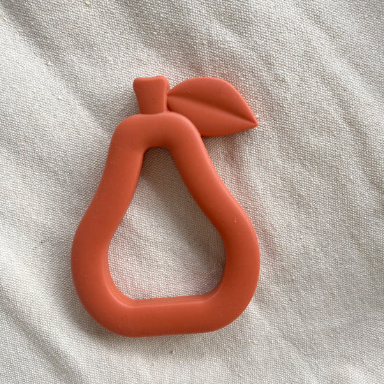 My Little Giggles - Pear Teether (Terracotta)