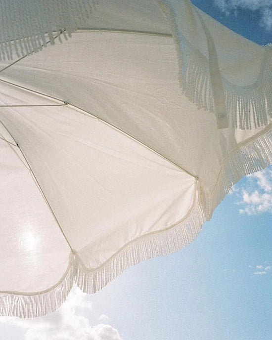 Business & Pleasure Co. - Holiday Beach Umbrella (Antique White)