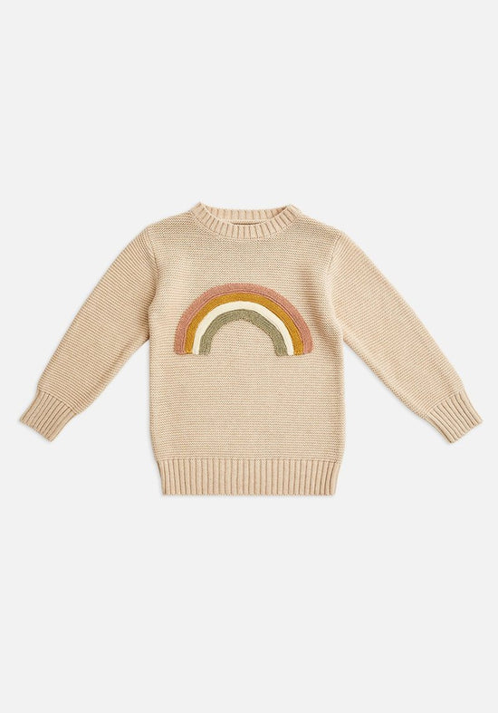Load image into Gallery viewer, Miann &amp;amp; Co Rib Knit Jumper - Rainbow
