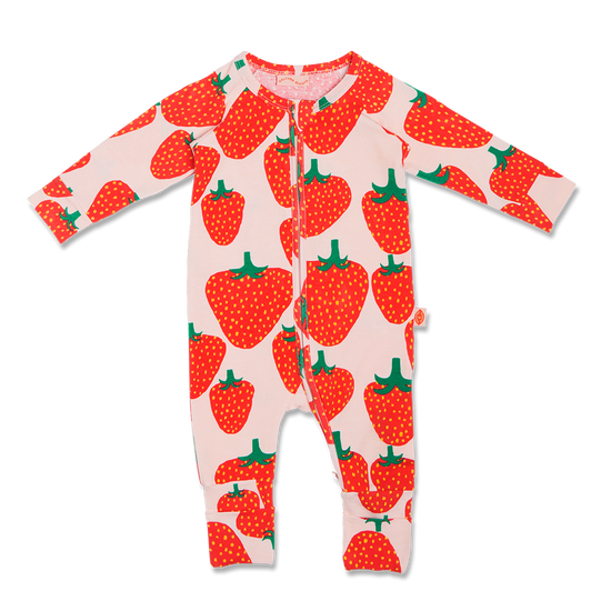 Halcyon Nights - Strawberry Fields Long Sleeve Zip Suit