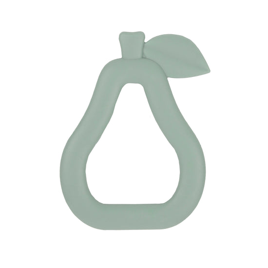 My Little Giggles - Pear Silicone Teether (Sage)