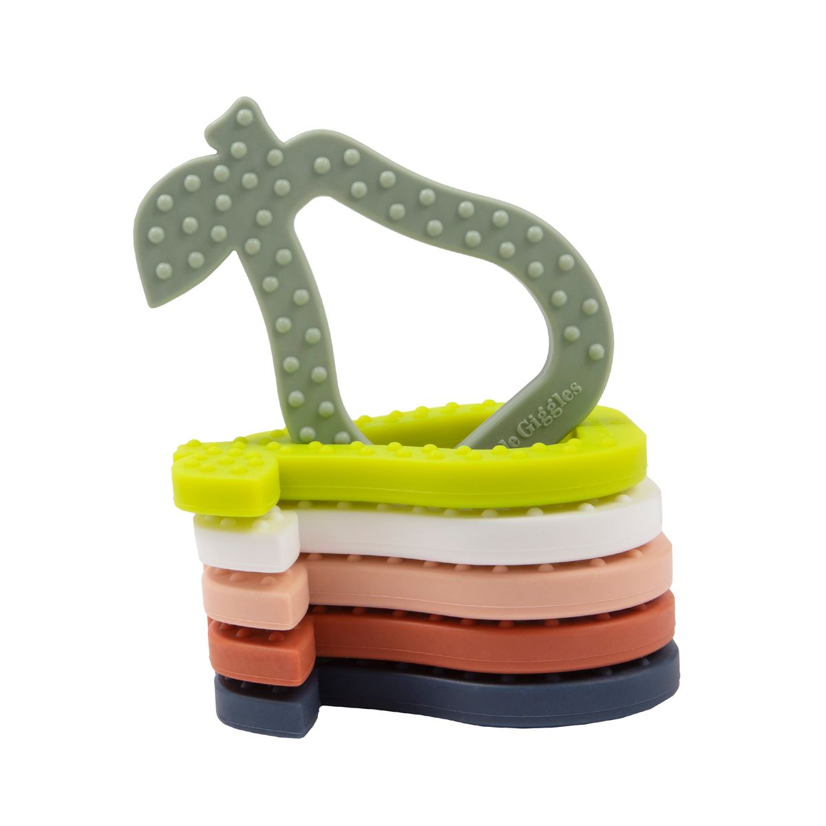 My Little Giggles - Silicone Pear Teether (Navy)