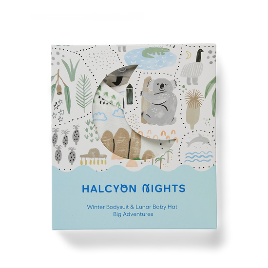 Load image into Gallery viewer, Halcyon Nights - Big Adventures Gift Pack - Love Sleeve Zip Suit &amp;amp; Hat
