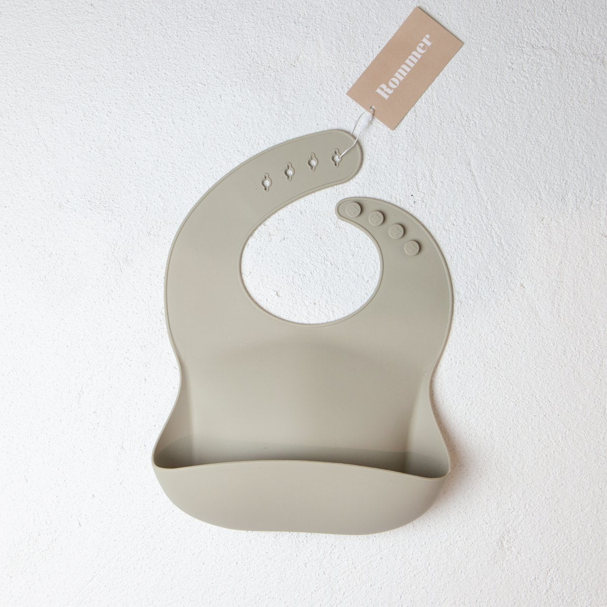 Rommer - Silicone Bib (Oyster)