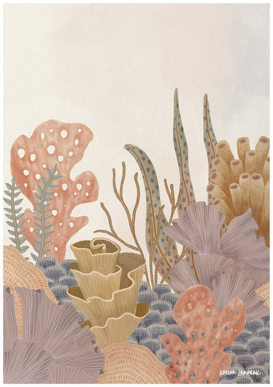 Karina Jambrak - Pastel Reef I Print (Size Options)