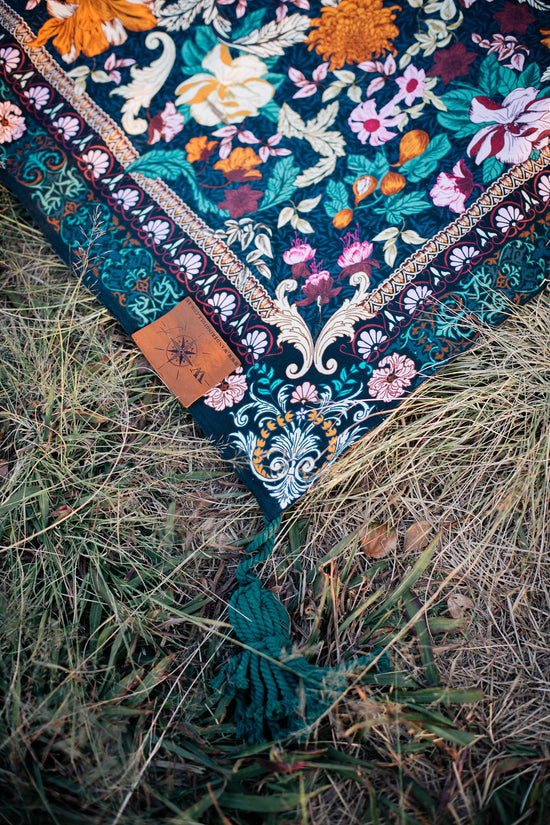 Load image into Gallery viewer, Wandering Folk - Picnic Rug (Emerald Forest)
