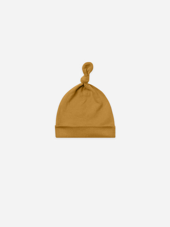 Quincy Mae - Knotted Baby Hat (Ocre)