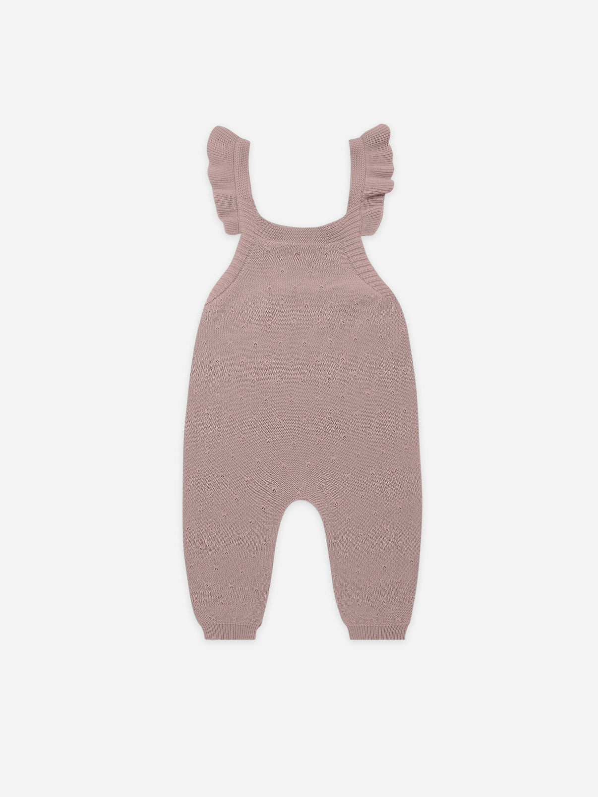 Quincy Mae - Pointelle Knit Overalls (Lilac)