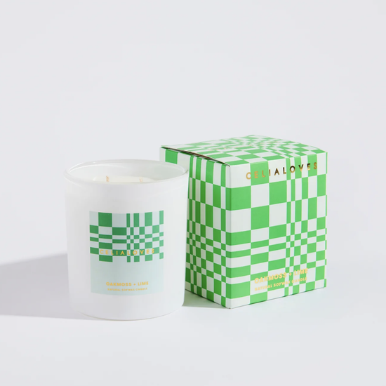 Load image into Gallery viewer, Celia Loves - Oakmoss + Lime Soy Candle (40hr)
