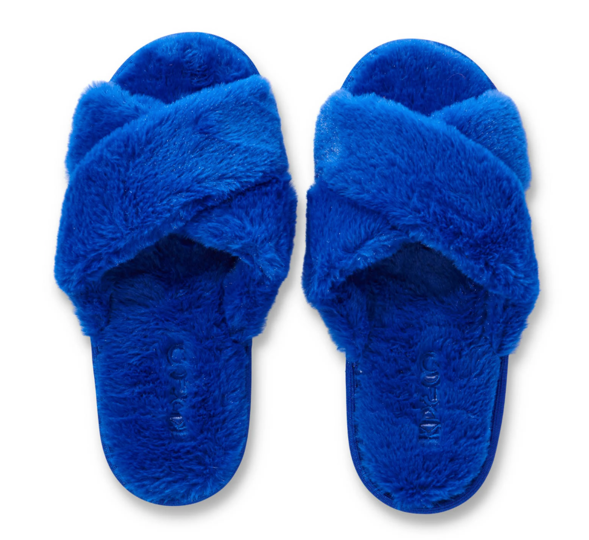 Kip & Co - Dazzling Blue Adult Slippers