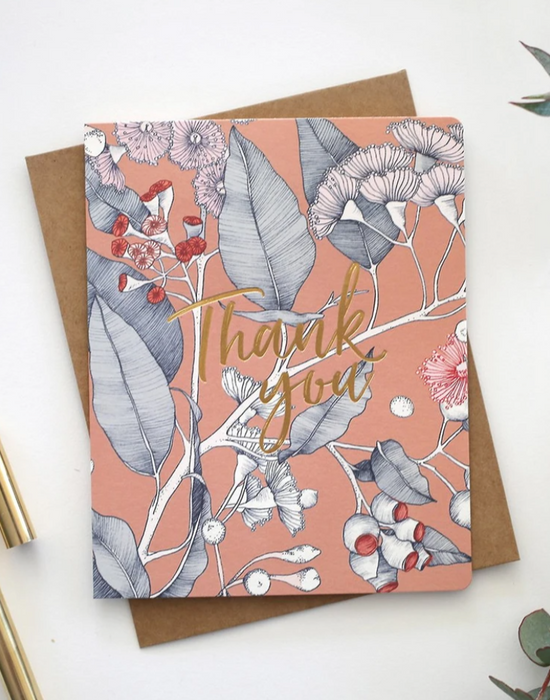 Bespoke Letterpress Native 'Thank You' Card