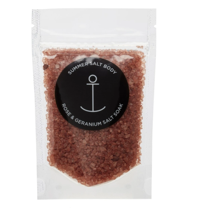 Summer Salt Body - Mini Salt Soak  (Rose & Geranium)