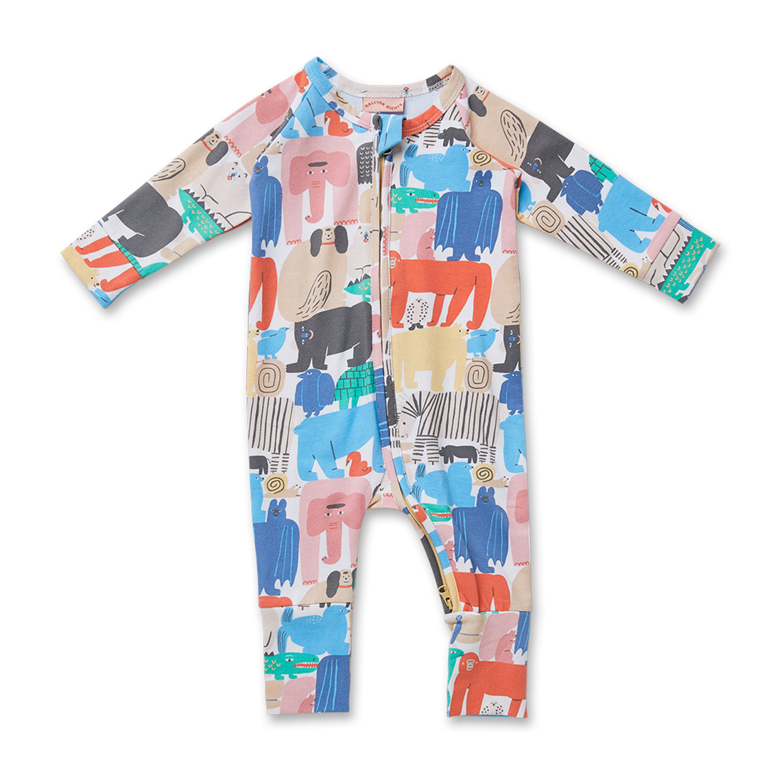 Load image into Gallery viewer, Halcyon Nights Long Sleeve Zip Suit - Animal Parade
