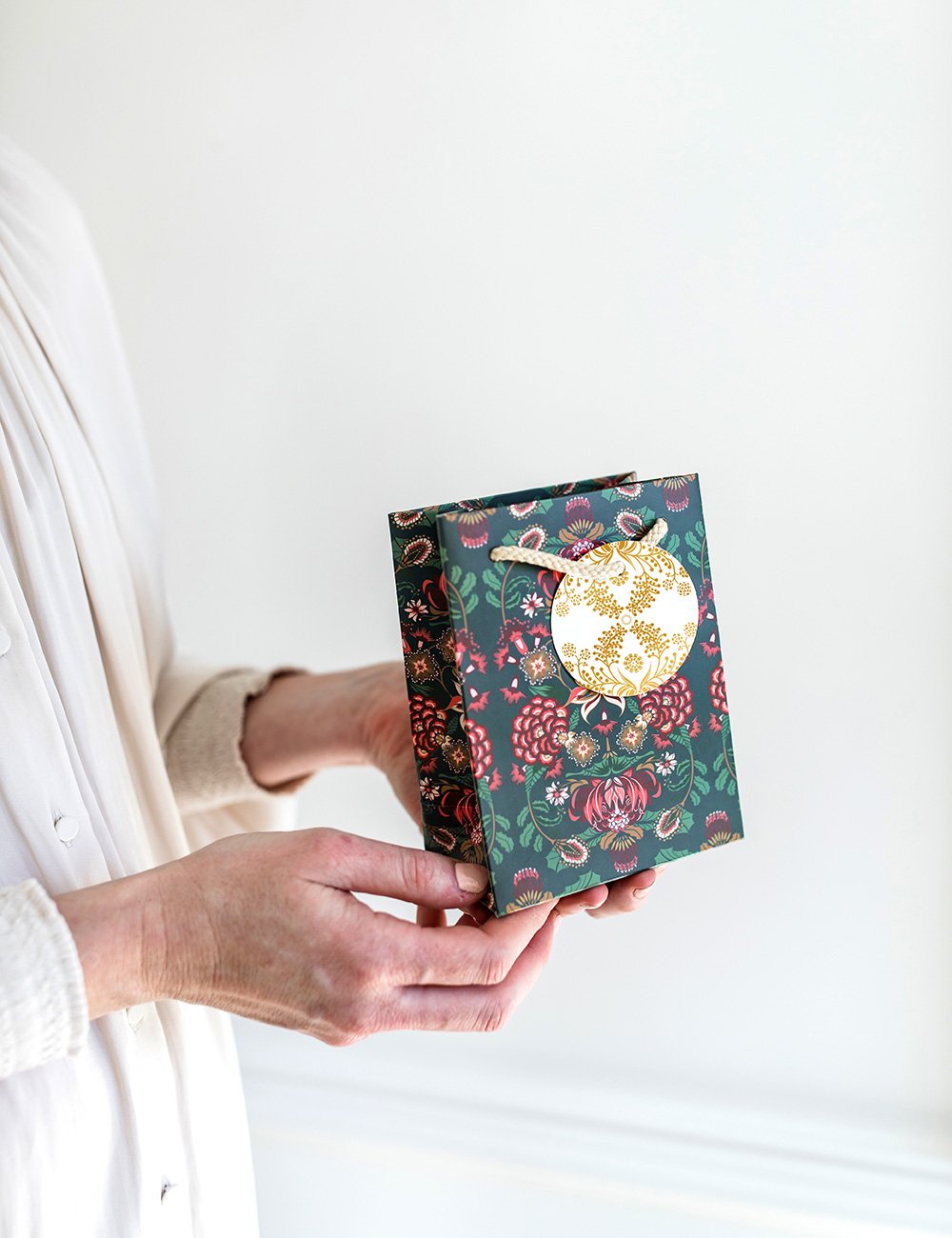 Bespoke Letterpress - Small Gift Bag Charcoal