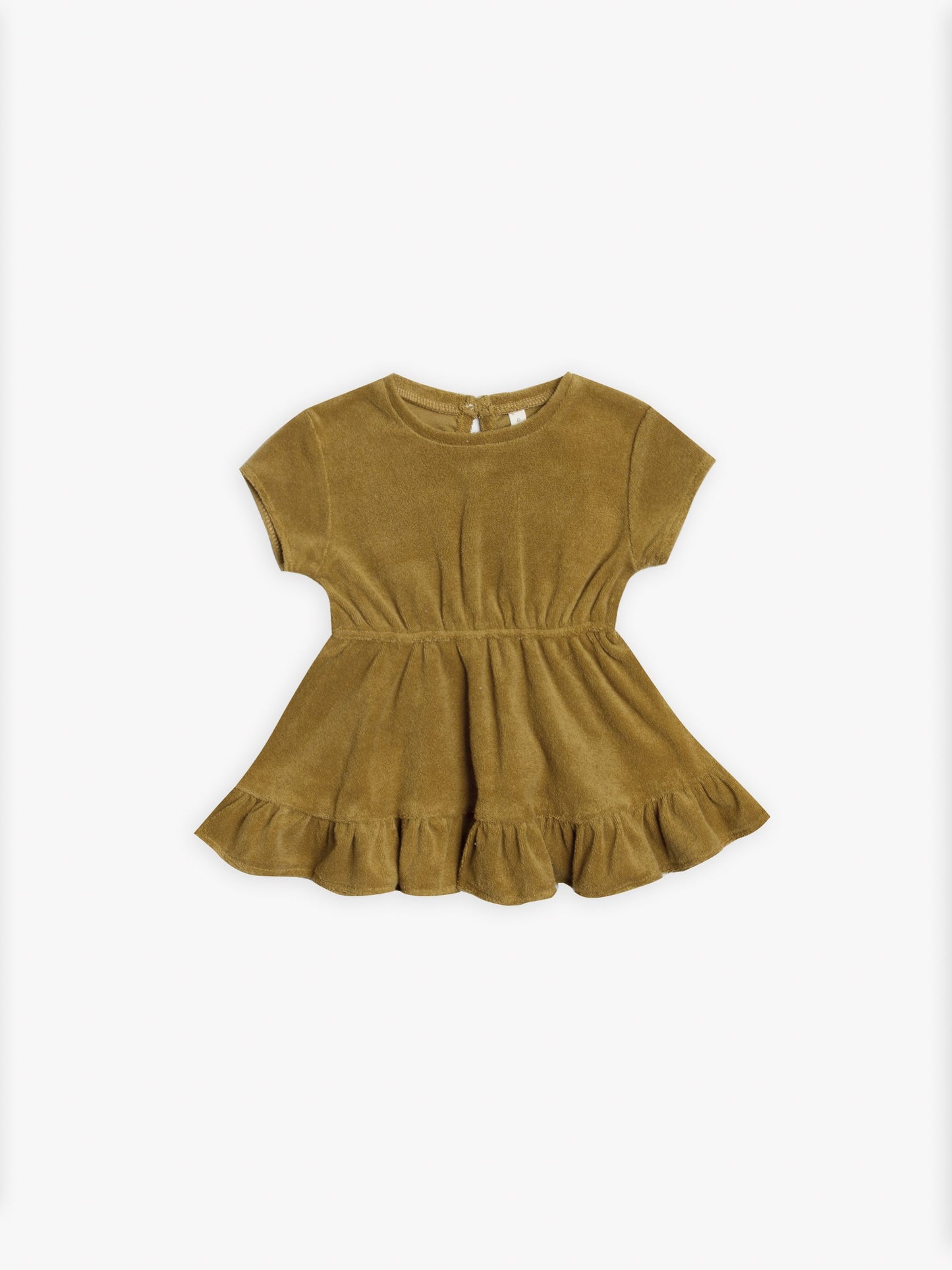 Quincy Mae Terry S/S Dress - Ocre
