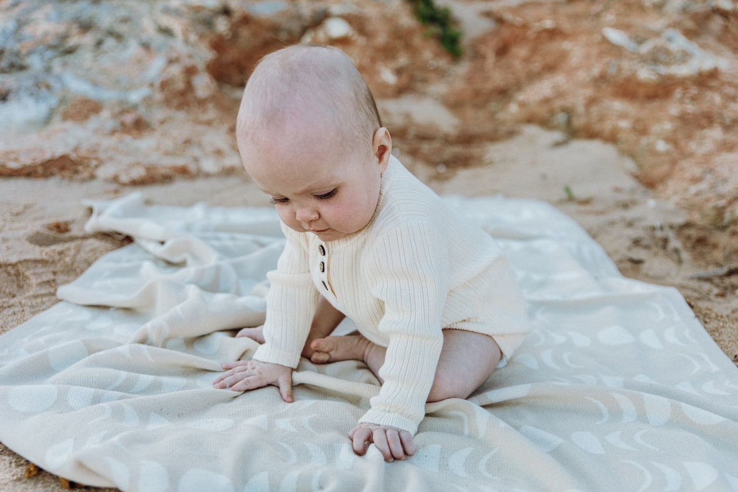 Grown - Lunar Baby Blanket (Natural)