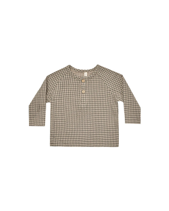 Load image into Gallery viewer, Quincy Mae - Zion Shirt (Forest Micro Plaid)
