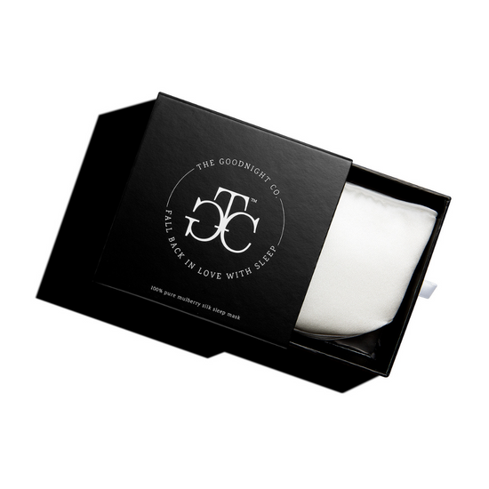 The Goodnight Co. Silk Eye Mask - Natural White