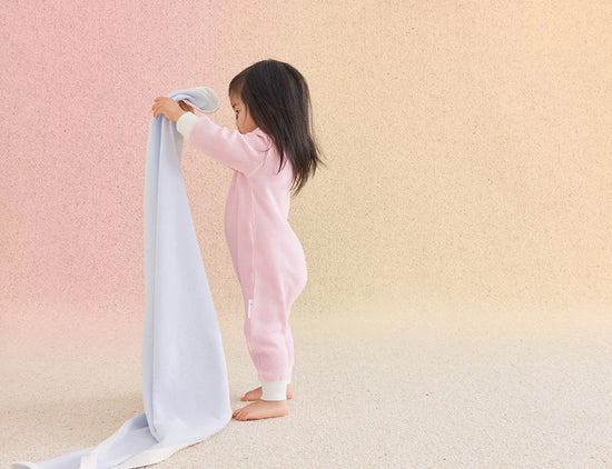 Load image into Gallery viewer, Halcyon Nights - Organic Long Sleeve Jumpsuit (Whisper Pink)
