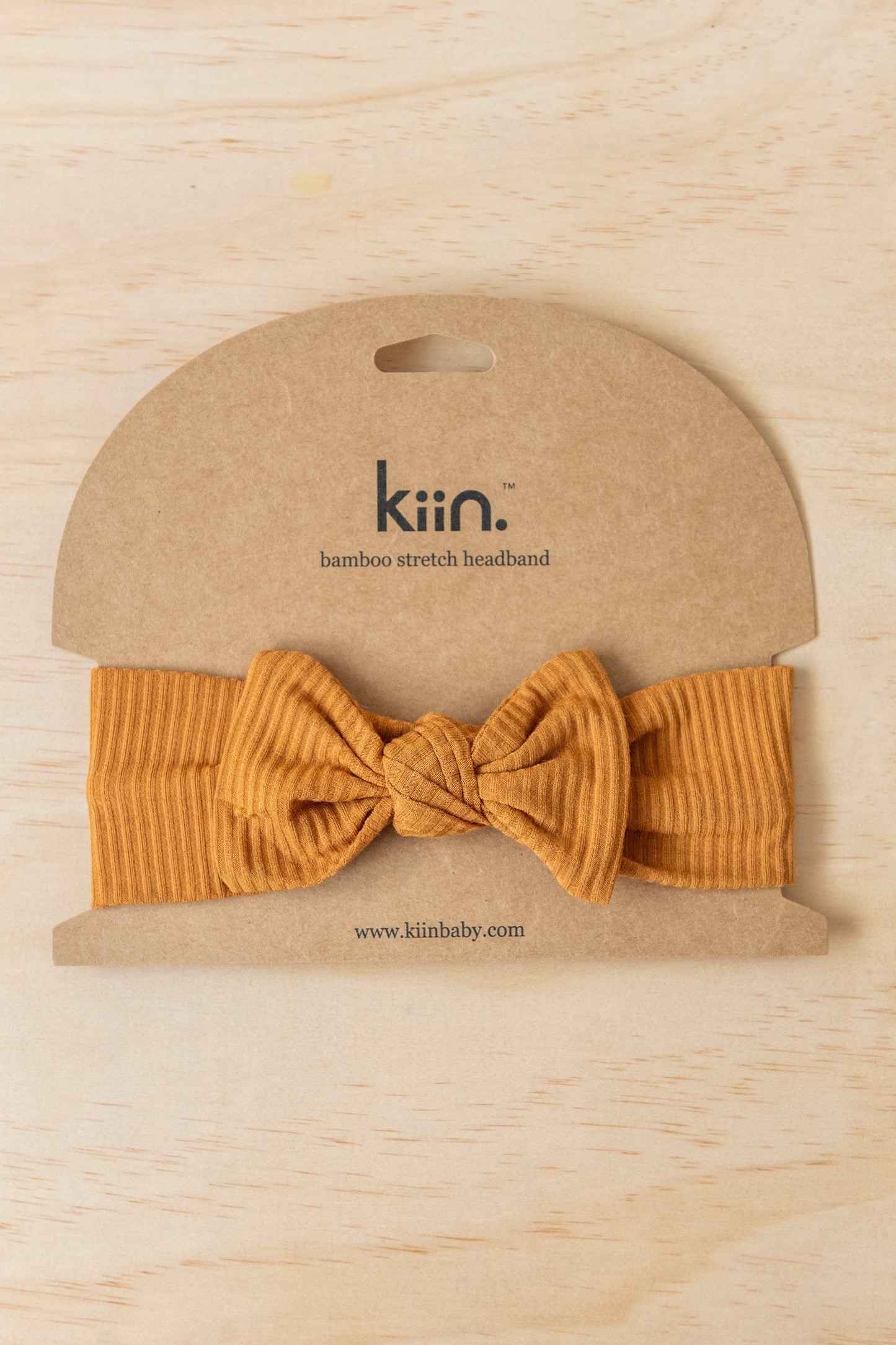 Kiin - Bamboo Stretch Bow Headband (Caramel)