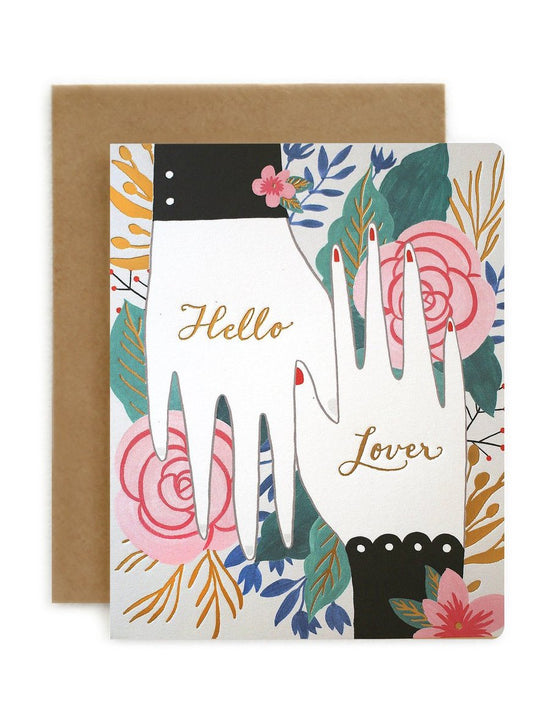 Bespoke Letterpress - Hello Lover Greeting Card