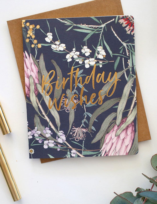 Bespoke Letterpress- Birthday Wishes Card