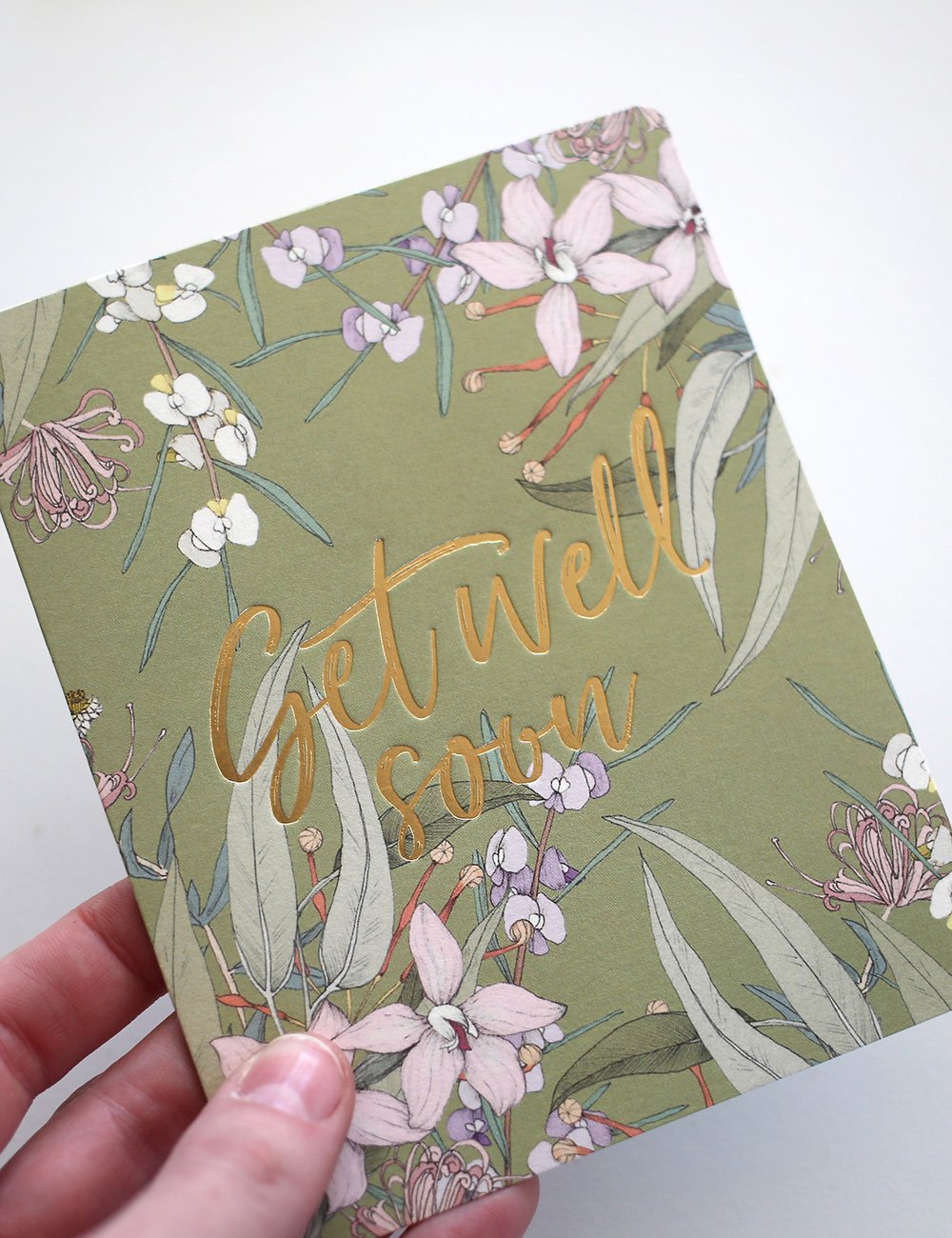 Load image into Gallery viewer, Bespoke Letterpress - Get Well Soon Greeting Card

