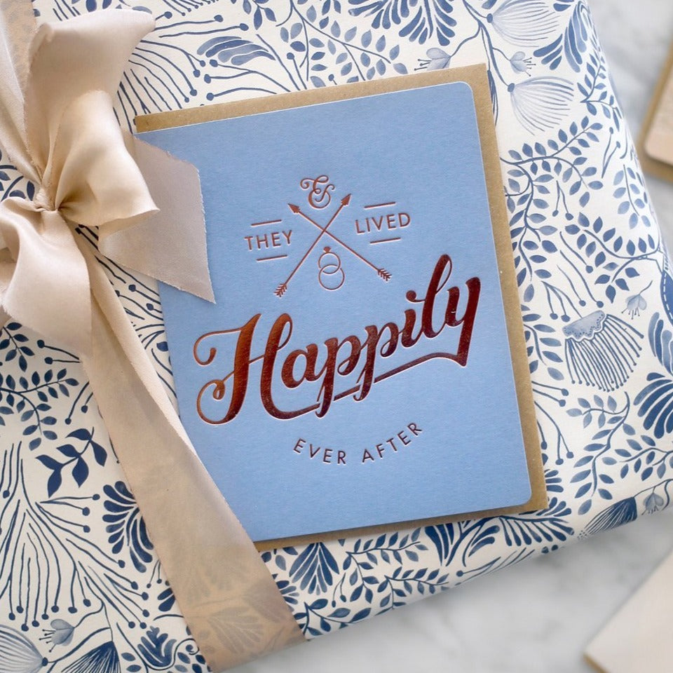 Bespoke Letterpress 'Happily Ever After' Card