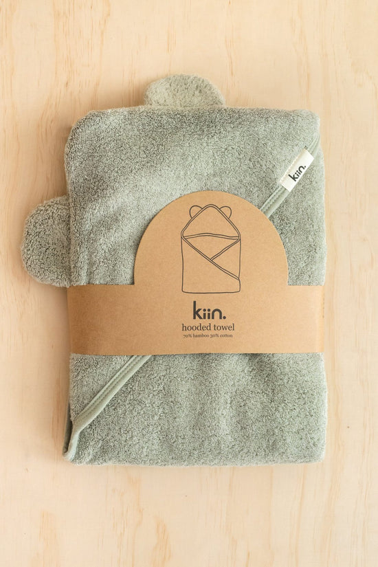 Kiin - Baby Hooded Towel (Sage)