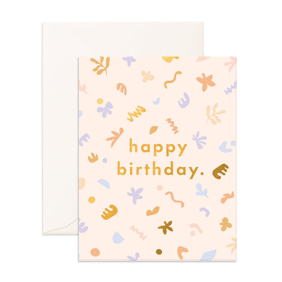 Fox & Fallow -  Happy Birthday Fresco Greeting Card