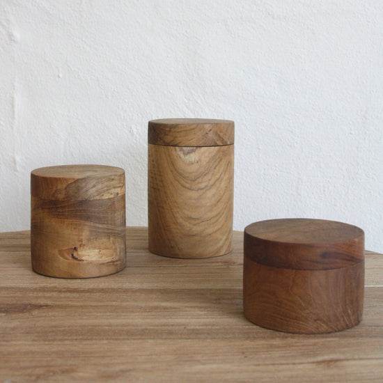 Load image into Gallery viewer, Huba Wooden Canister - Assorted sizes
