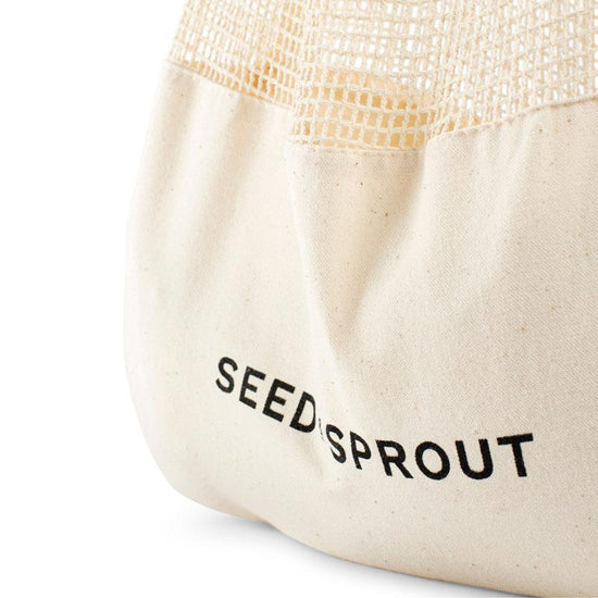 Load image into Gallery viewer, Seed &amp;amp; Sprout - Mixed Mesh Tote
