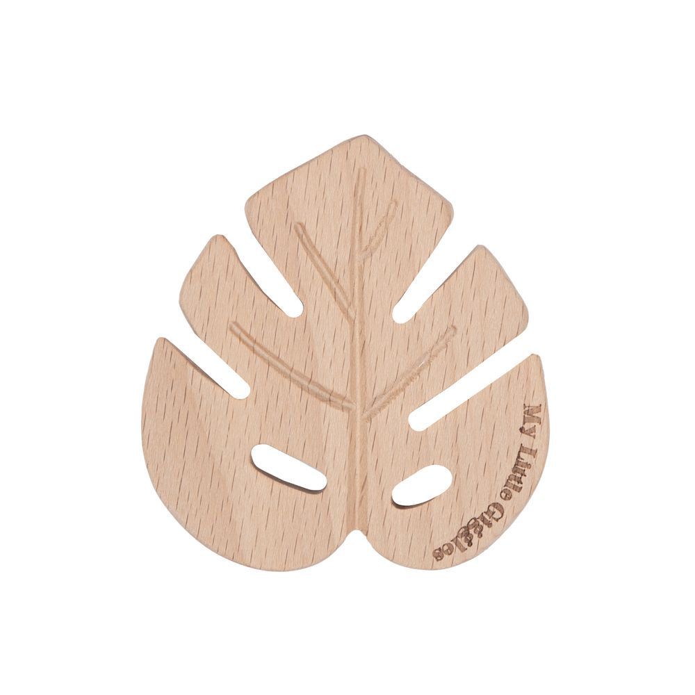 My Little Giggles - Wooden Teether (Monstera Leaf)