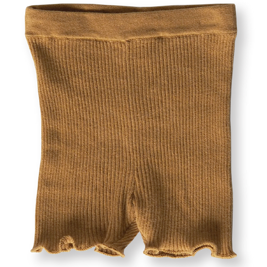 Load image into Gallery viewer, Grown Ribbed Bike Shorts - Harvest Gold
