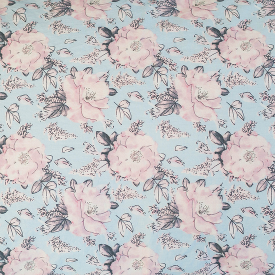 Load image into Gallery viewer, Rose Print Fitted Cot
