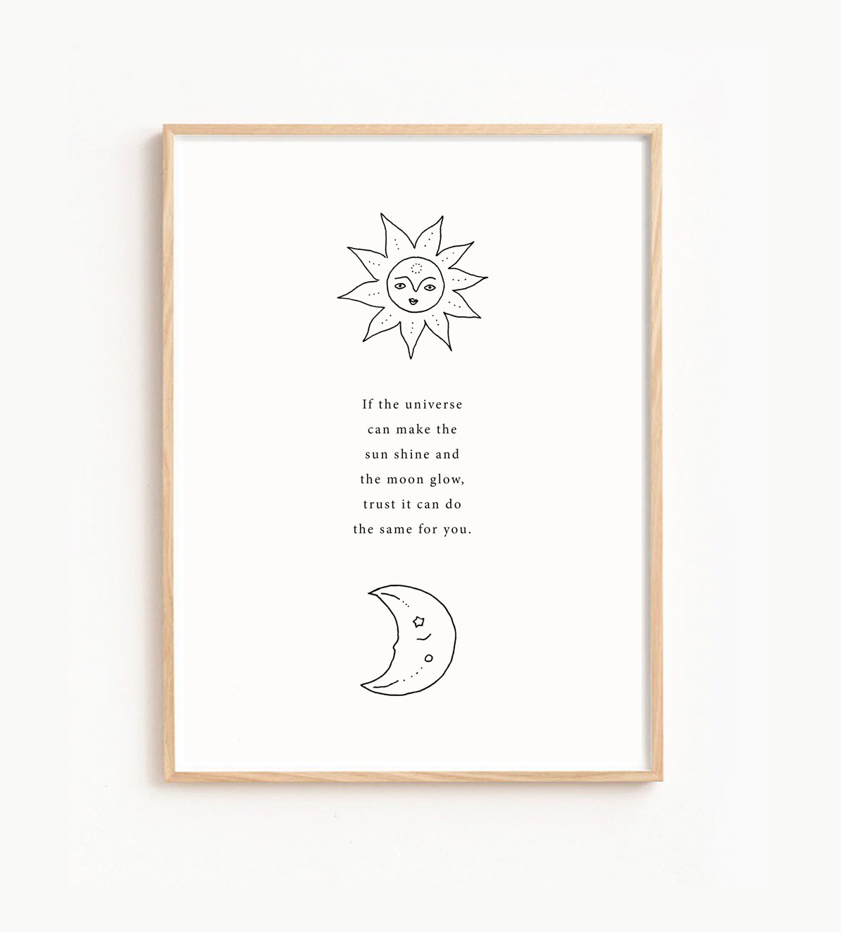 Musings from the Moon - The Sun And The Moon A4 Print